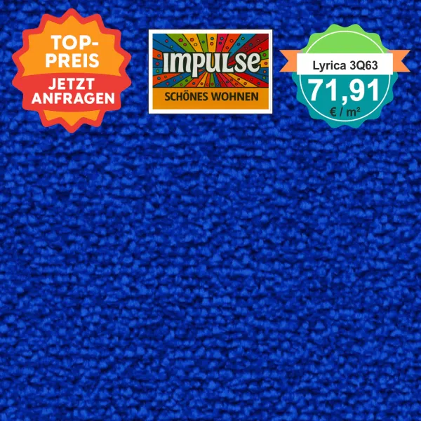 Vorwerk Lyrica 3Q63 royalblau – Velours Teppich – € 71,91/m² – Produktbild